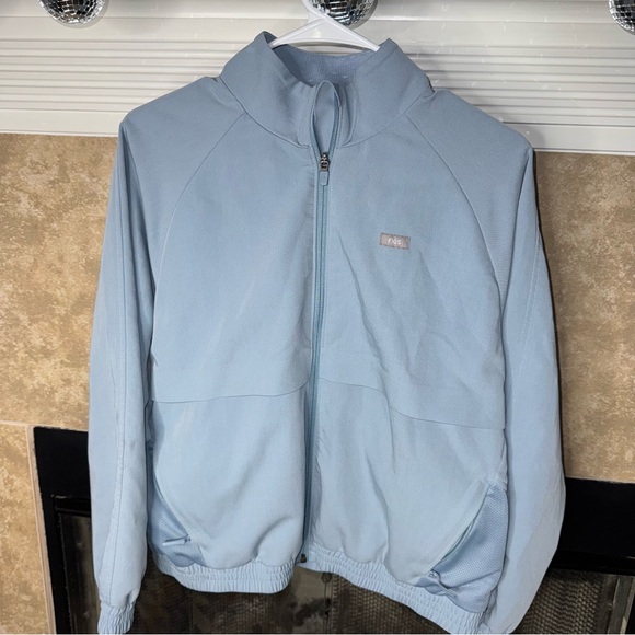 Figs Sydney Performance Scrub Jacket Light Blue Medium Nurse Tech Medical - Picture 4 of 9